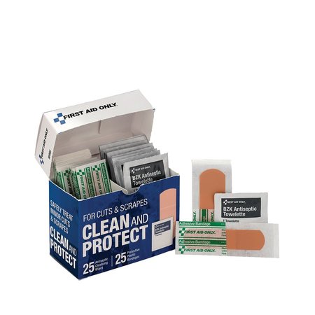 FIRST AID ONLY Clean And Protect Kit For Cuts And Scrapes 90966-001